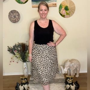 DKNY leopard Skirt size L